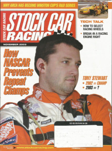 STOCK CAR RACING 2003 NOV - TONY STEWART, GOODY'S DASH